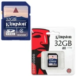 фото Карта памяти SDHC, 32 Gb, KINGSTON, скорость передачи данных 4 Мб/сек. (class 4)