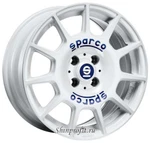 фото Racing Sparco Terra 7x16/4x100 D63.3 ET37 White Blue Lettering