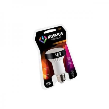 Фото Лампа светодиодная KOSMOS premium LED 8Вт REFLECTOR 63мм E27 230В 3000К; KLED8wR63230vE2727