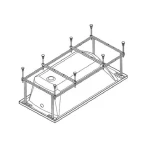 фото Монтажный комплект Santek к ванне Монако XL 170х75 см