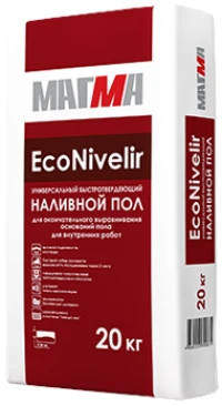 Фото Наливной пол Магма EcoNivelir быстротверд/финиш д/ручн/маш,д/тепл