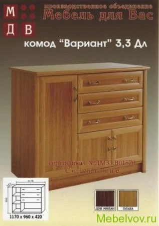 Фото Комод 3.3 - рамка МДФ