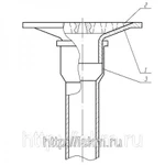 Фото №2 Дренажное устройство ДУ-50 Воронка ВР.50.220.75 + решетка РВ.160.20