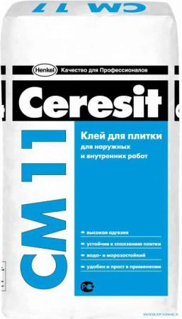 Фото Клей для плитки CERESIT CM-11. / 5 кг