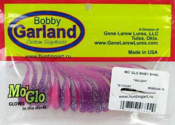 Фото Силиконовые приманки Bobby Garland Baby Shad 2 Расцветка MGBS248 - 18 MO'GLO TWILIGHT