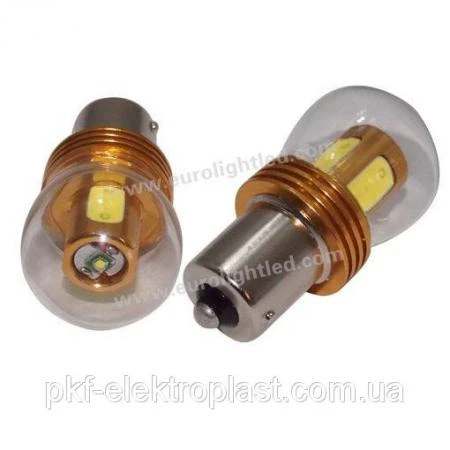 Фото Автосветодиод S25-BA15S-24SMD(5630-0.2W) + 2SMD(3535-3W)-12-24V