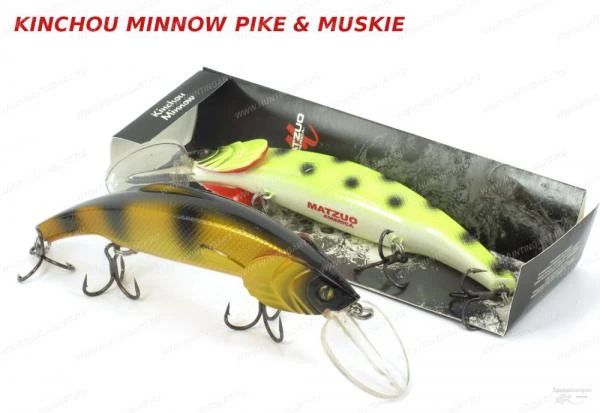 Фото Воблер Matzuo Kinchou Minnow Pike &amp; Muskie, 85 гр (2,42 – 3,7 м)