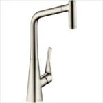 фото Hansgrohe Kitchen 73852800 M5115-H220 Кухонный смеситель, однорычажный, с вытяжным изливом. Сталь