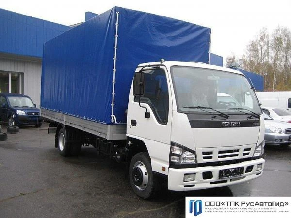 Фото ISUZU NQR 75 с бортовой платформой