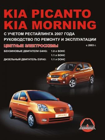 Фото Kia Picanto / Kia Morning c 2003 г. (+рестайлинг 2007 г.) Руководство по ремонту и эксплуатации