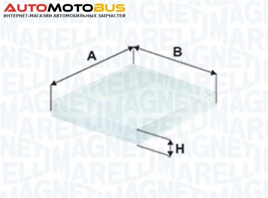 Фото Фильтр воздушный салона Magneti Marelli 350208065630