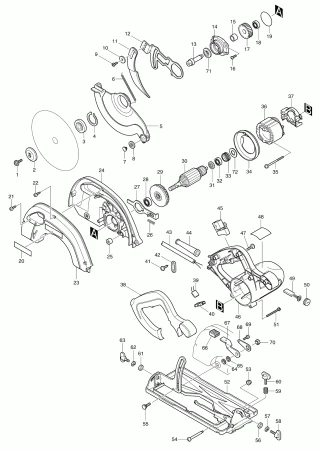 Фото Штифт MAKITA 5704R ролика кожуха диска пласт.