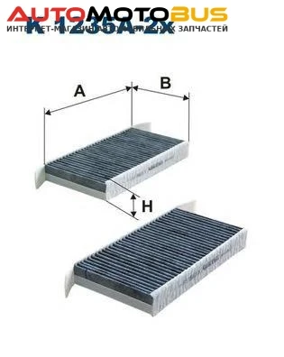 Фото Комплект фильтров салона Filtron K1235A2X