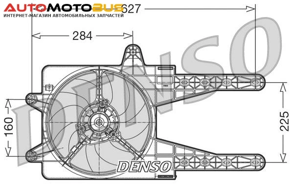 Фото Вентилятор охлаждения двигателя DENSO DER09013