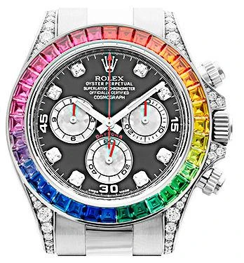 Фото Наручные часы Rolex White Gold Daytona Rainbow