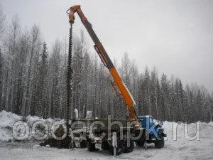 Фото Работы по устройству свайного поля Устройство лидер-скважин