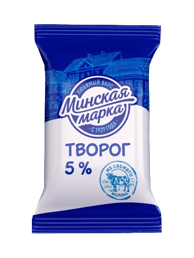 Фото Творог Минская марка 5% 180г пленка