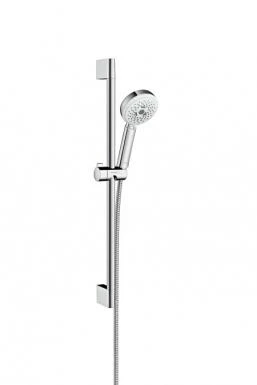 Фото Hansgrohe Crometta 100 Multi EcoSmart 26653400 Душевой гарнитур (хром/белый) | интернет-магазин сантехники Santehmag.ru