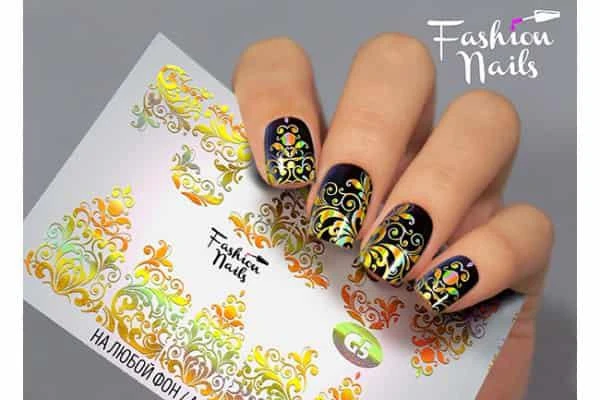 Фото Наклейки для маникюра Fashion Nails Слайдер дизайн Galaxy #5