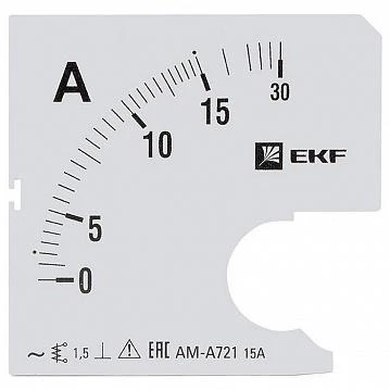 Фото Шкала сменная для A721 15/5А-1,5 | код. s-a721-15 | EKF