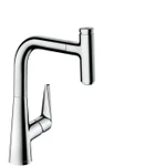 фото Hansgrohe Kitchen 73852000 M5115-H220 Кухонный смеситель, однорычажный, с вытяжным изливом, хром