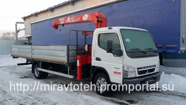 Фото Кран манипулятор MITSUBISHI FUSO Canter FE85DJ