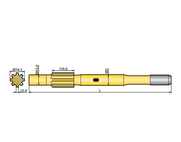 Фото Хвостовик аналог Ingersoll  YH 110 V, YH 135