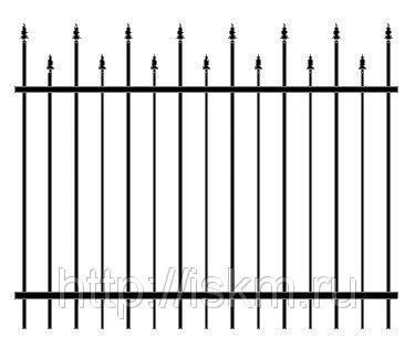 Фото Забор металлический серия М-5