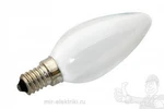 фото OSRAM лампа cвеча Е14 40W матовая