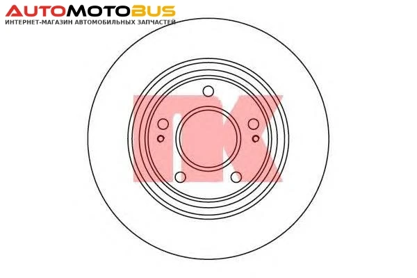Фото Диск тормозной Nk 203046