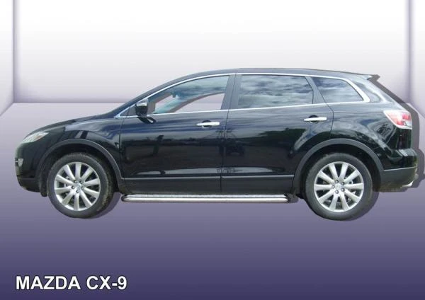 Фото Slitkoff Защита порогов d57 с листом Mazda CX 9 2007