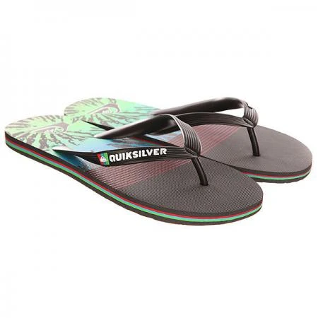 Фото Вьетнамки Quiksilver Molokai Ag47 Re Sndl Black/Red/Green