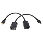 фото Кабель-удлинитель HDMI-2RJ45, 0,3 м, CABLEXPERT, для подключения устройств с HDMI ч/з RJ45, DEX-HDMI-01