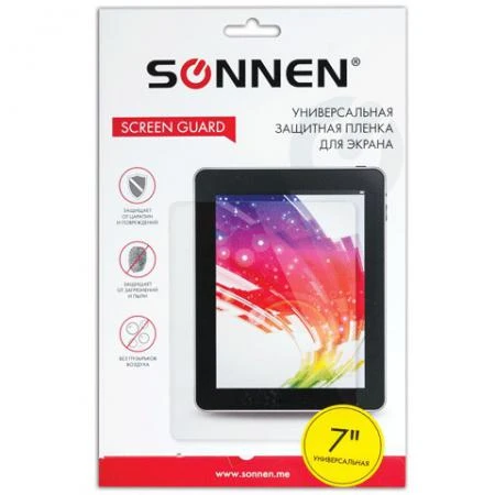 Фото Защитная пленка универсальная до 7" SONNEN, матовая