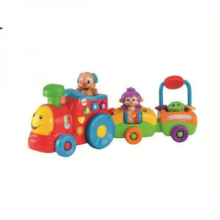 Фото Fisher price Смейся и учись паровозик ученого щенка (CDF60)