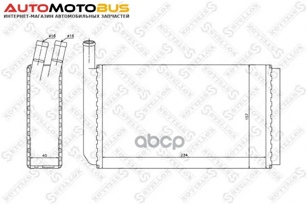 Фото Радиатор печки Stellox 1035018SX