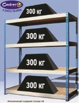 фото Стеллаж металлический складской 300 кг на полку МКФ 1591 (глуб.0,9м.)
