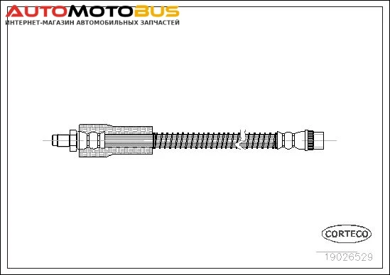 Фото Шланг тормозной CORTECO 19026529