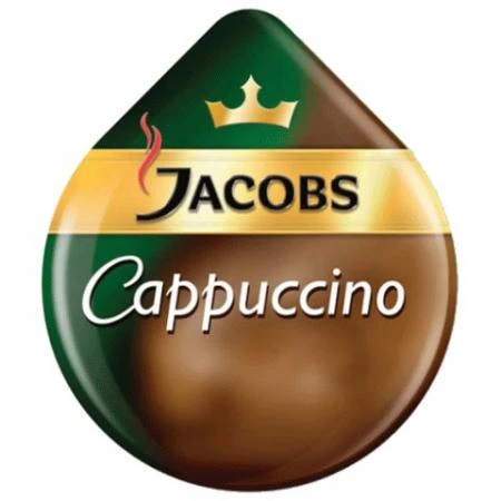 Фото Капсулы для кофемашин TASSIMO JACOBS "Cappuccino", натуральный кофе 8 шт. х 8 г, молочные капсулы 8 шт. х 40 г