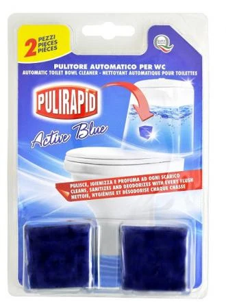 Фото Кубики в бачок унитаза Pulirapid Active Blue (2 шт.)