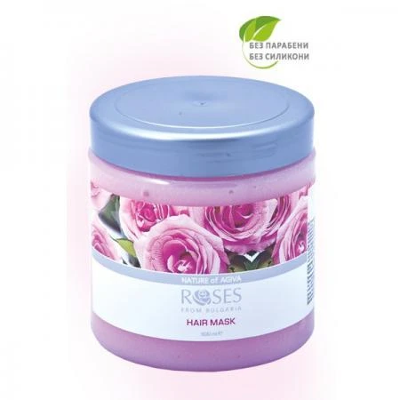 Фото Интенсивная маска для волос Розовый эликсир Roses from Bulgaria Agiva 500 ml