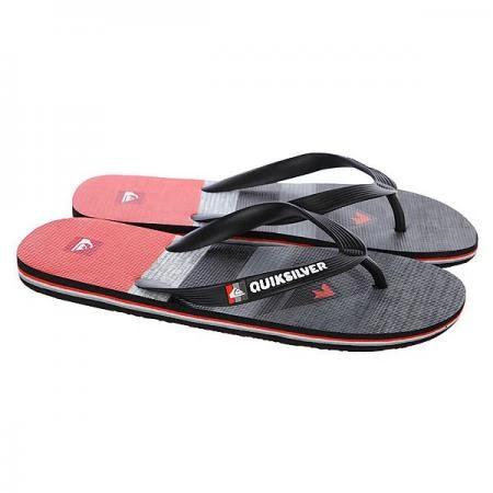 Фото Шлепанцы Quiksilver Molokai Slater Grey/Black/Red