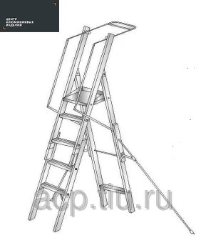 Фото Стремянка повышенной устойчивости СПУА - 2,34