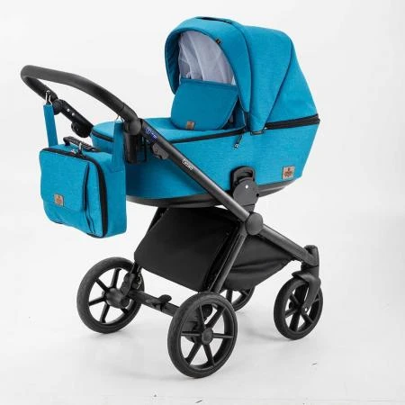 Фото Коляска 2 в 1 BeBe-mobile Cezaro голубая