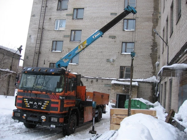 Фото Доставка с разгрузкой манипулятором Санкт-Петербург