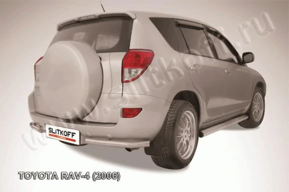 Фото Slitkoff Уголки d57 черные TOYOTA RAV-4 (2006)