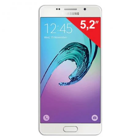 Фото Смартфон SAMSUNG Galaxy A5, 2 SIM, 5,2", 4G (LTE), 5/13 Мп, 16 Гб, microSD, белый, сталь и стекло