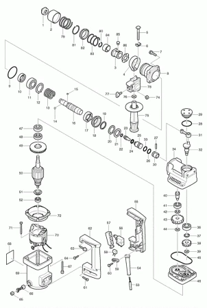 Фото Makita Шайба квадратного сечения 9 перфоратор Makita HR2431 рис.( 14)