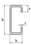 фото Стальной гнутый тонкостенный С-образный профиль (СГТС 320*80*20*t мм)