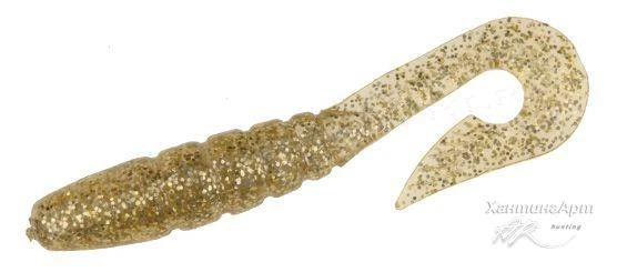 Фото Силиконовая приманка C.A.L. Curly Tail, 7,5 см Расцветка 313 Gold Glitter